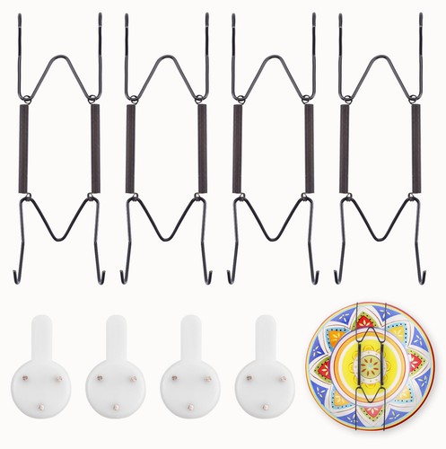Pack black plate hangers - pack,